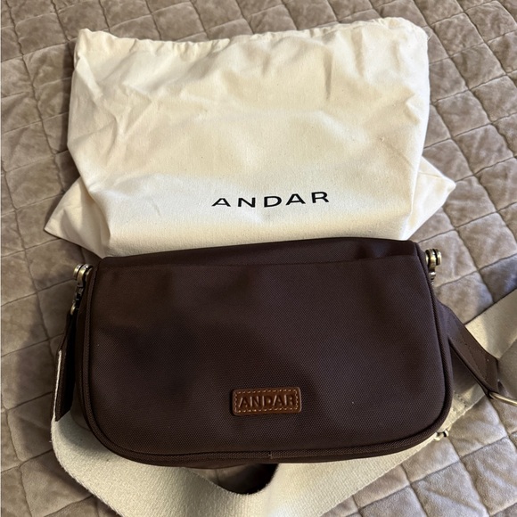 Andar Brown Crossbody Bag - Picture 4 of 5